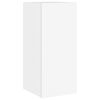 vidaXL Meuble TV muraux 6 pcs avec lumi&egrave;res LED blanc