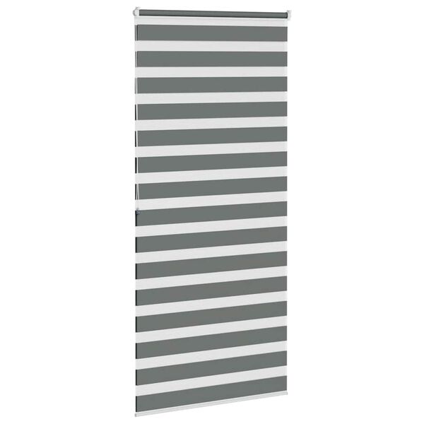 vidaXL Store z&egrave;bre gris fonc&eacute; largeur du tissu 110,9 cm polyester