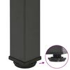 vidaXL Pieds de table console 4 pi&egrave;ces Anthracite 72-74 cm Acier