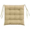 vidaXL Coussins de si&egrave;ge 4 pcs Vert gris 40 x 40 x 6 cm
