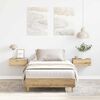 vidaXL Cadre de lit sans matelas ch&ecirc;ne artisanal 100x200 cm