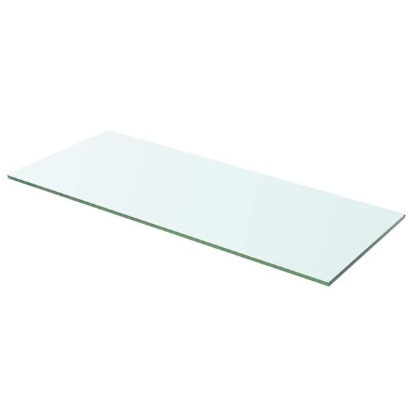 vidaXL Panneaux d'&eacute;tag&egrave;re 2 pcs Verre Transparent 60x20 cm