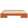 vidaXL Cadre de lit Marron 140 x 200 cm