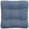 vidaXL Coussins de si&egrave;ge 4 pcs Bleu 40 x 40 cm Tissu en velours c&ocirc;tel&eacute;