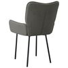 vidaXL Chaises &agrave; manger lot de 2 gris fonc&eacute; velours