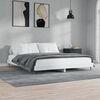 vidaXL Cadre de lit sans matelas blanc 200x200 cm bois d'ing&eacute;nierie