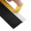 vidaXL Brosses de porte adh&eacute;sives 6 pcs Argent 100 cm