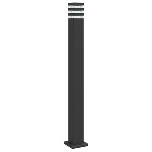 vidaXL Lampadaire d'ext&eacute;rieur avec sortie noir 110 cm aluminium