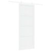vidaXL Porte coulissante Blanc 93 x 232 cm Pin massif