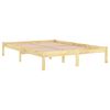 vidaXL Cadre de lit sans matelas bois massif