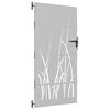 vidaXL Portail de jardin 85x175 cm acier corten conception d'herbe
