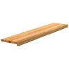 vidaXL Marches d'escalier 12 pcs marron clair 120x25x2 cm ch&ecirc;ne massif