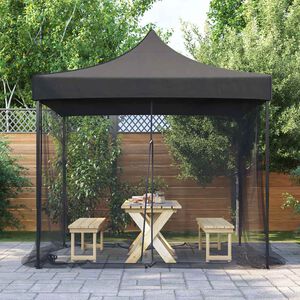 vidaXL Moustiquaire pour gazebo Rectangulaire 220 mesh Noir Polyester