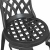vidaXL Chaise de jardin 2 pcs Noir 55 x 56,5 x 91cm Aluminium