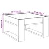 vidaXL Table basse avec LED infini ch&ecirc;ne sonoma 50x53x30 cm