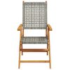 vidaXL Ensemble de salle &agrave; manger pour jardin 5 pcs Gris