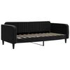 vidaXL Lit de jour avec lit gigogne noir 90x190 cm velours