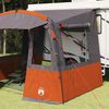 vidaXL Tente de hayon pour caravane Gris et orange 352 x 250 x 240 cm