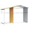 vidaXL Abri de jardin marron clair 277x192,5x179 cm acier galvanis&eacute;