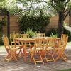 vidaXL Chaise de jardin 8 pcs Huile Naturelle 40 x 42 x 85 cm
