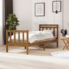 vidaXL Cadre de lit Marron miel Bois massif 90x200 cm
