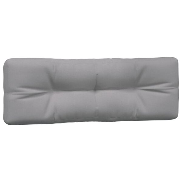 vidaXL Coussins de palette lot de 3 gris tissu