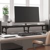 vidaXL Support de moniteur noir 105x23x15,5 cm bois d'ing&eacute;nierie