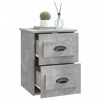 vidaXL Table de chevet murale gris b&eacute;ton 41,5x36x53 cm