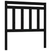 vidaXL T&ecirc;te de lit Noir 81x4x100 cm Bois massif de pin