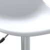 vidaXL Chaises pivotantes &agrave; manger lot de 4 blanc PP