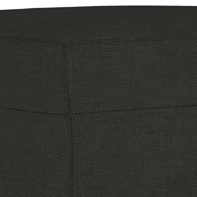 vidaXL Ensemble de canapés 4 pcs avec coussins noir tissu