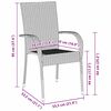 vidaXL Ensemble de salle &agrave; manger pour jardin 5 pcs Noir