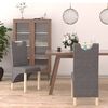 vidaXL Chaises &agrave; manger lot de 2 gris clair tissu