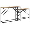 vidaXL Table console 2 pc Ch&ecirc;ne artisanal 100 x 28 x 75 cm