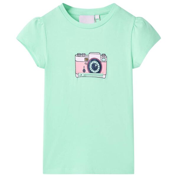 T-shirt pour enfants vert vif 92