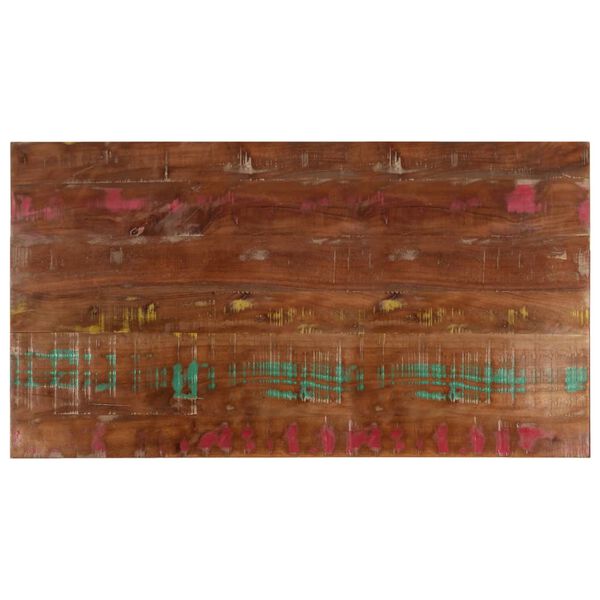 vidaXL Dessus de table 110x70x2,5cm rectangulaire bois massif r&eacute;cup&eacute;r&eacute;