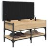 vidaXL Banc &agrave; chaussures ch&ecirc;ne sonoma 82x42x45 cm bois d'ing&eacute;nierie