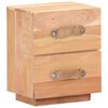 vidaXL Table de chevet 40 x 30 x 50 cm Bois de r&eacute;cup&eacute;ration massif