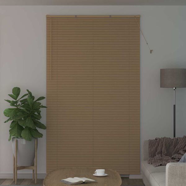 vidaXL Store V&eacute;nitien Marron clair avec motif 213 x 160 cm PVC