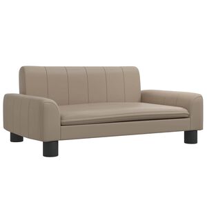 vidaXL Lit pour chien cappuccino 70x45x30 cm similicuir