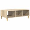 vidaXL Table basse Ch&ecirc;ne Sonoma 102 x 55 x 35 cm Bois d'ing&eacute;nierie