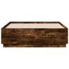 vidaXL Cadre de lit sans matelas ch&ecirc;ne fum&eacute; 120x190 cm