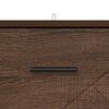 vidaXL Cabinet de chevet avec tiroir Ch&ecirc;ne marron 38 x 38 x 66 cm