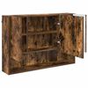vidaXL Ensemble de mobilier de salle de bain 3 pcs Ch&ecirc;ne fum&eacute;