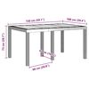 vidaXL Ensemble de salle &agrave; manger pour jardin 7 pcs Blanc Rattan Polt