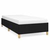 vidaXL Cadre de lit sans matelas noir 90x190 cm tissu