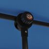 vidaXL Parasol de jardin avec m&acirc;t en aluminium 180x110 cm Bleu azur&eacute;