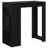 vidaXL Table de bar 102 x 50 x 103,5 cm Bois d'ing&eacute;nierie Ch&ecirc;ne noir