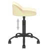 vidaXL Chaises pivotantes &agrave; manger lot de 2 Cr&egrave;me Velours