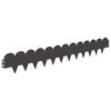 vidaXL Bordure de Pelouse 10 pc 103 x 15 cm Acier Noir